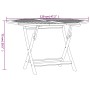 Folding garden table solid teak wood Ø 110x75 cm by vidaXL, Garden tables - Ref: Foro24-362618, Price: 144,14 €, Discount: %