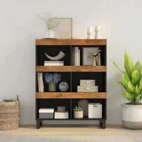 Armario auxiliar madera maciza de mango 85x33x107 cm de vidaXL, Mesitas de noche - Ref: Foro24-352904, Precio: 113,99 €, Desc...