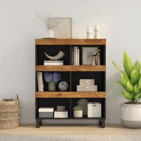 Solid mango wood auxiliary cabinet 85x33x107 cm by vidaXL, Nightstands - Ref: Foro24-352904, Price: 115,41 €, Discount: %