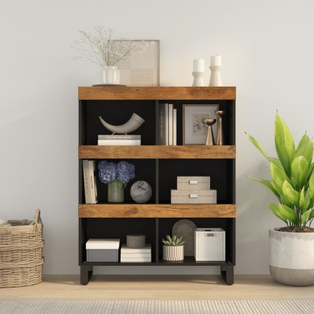 Armario auxiliar madera maciza de mango 85x33x107 cm de vidaXL, Mesitas de noche - Ref: Foro24-352904, Precio: 115,34 €, Desc...