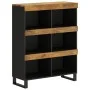 Armario auxiliar madera maciza de mango 85x33x107 cm de vidaXL, Mesitas de noche - Ref: Foro24-352904, Precio: 113,99 €, Desc...