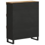 Armario auxiliar madera maciza de mango 85x33x107 cm de vidaXL, Mesitas de noche - Ref: Foro24-352904, Precio: 115,34 €, Desc...