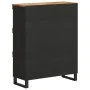Solid mango wood auxiliary cabinet 85x33x107 cm by vidaXL, Nightstands - Ref: Foro24-352904, Price: 113,99 €, Discount: %
