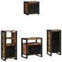 Juego de muebles de baño 4 pcs Madera reciclada maciza