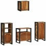 Juego de muebles de baño 4 pcs Madera reciclada maciza