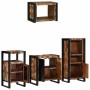 Juego de muebles de baño 4 pcs Madera reciclada maciza
