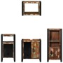 Juego de muebles de baño 4 pcs Madera reciclada maciza