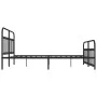 Black metal headboard and footboard bed frame 180x200 cm by vidaXL, Beds and slatted bases - Ref: Foro24-352600, Price: 151,1...
