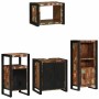 Juego de muebles de baño 4 pcs Madera reciclada maciza