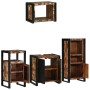 Juego de muebles de baño 4 pcs Madera reciclada maciza