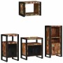 Juego de muebles de baño 4 pcs Madera reciclada maciza