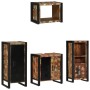 Juego de muebles de baño 4 pcs Madera reciclada maciza
