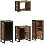 Juego de muebles de baño 4 pcs Madera reciclada maciza
