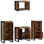 Juego de muebles de baño 4 pcs Madera reciclada maciza