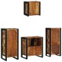 Juego de muebles de baño 4 pcs Madera reciclada maciza