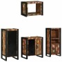 Juego de muebles de baño 4 pcs Madera reciclada maciza