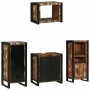 Juego de muebles de baño 4 pcs Madera reciclada maciza