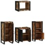 Juego de muebles de baño 4 pcs Madera reciclada maciza