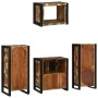 Juego de muebles de baño 4 pcs Madera reciclada maciza
