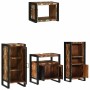 Juego de muebles de baño 4 pcs Madera reciclada maciza