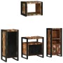 Juego de muebles de baño 4 pcs Madera reciclada maciza