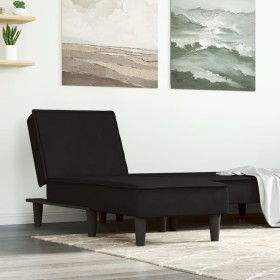 Black Velvet Divan Sofa by vidaXL, Daybeds - Ref: Foro24-352838, Price: 155,78 €, Discount: %