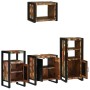 Juego de muebles de baño 4 pcs Madera reciclada maciza