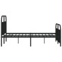Estructura de cama cabecero y estribo metal negro 140x190 cm de vidaXL, Camas y somieres - Ref: Foro24-353653, Precio: 121,47...