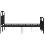 Estructura de cama cabecero y estribo metal negro 140x190 cm de vidaXL, Camas y somieres - Ref: Foro24-353653, Precio: 119,64...