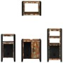 Juego de muebles de baño 4 pcs Madera reciclada maciza