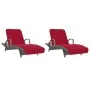 Strandtücher 2 Stück burgunderfarbener Stoff 400 g/m² 75x200 cm von vidaXL, Strandtücher - Ref: Foro24-362676, Preis: 36,42 €...