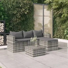 3-piece garden furniture set and gray synthetic rattan cushions by vidaXL, Garden sets - Ref: Foro24-362331, Price: 282,20 €,...