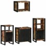 Juego de muebles de baño 4 pcs Madera reciclada maciza