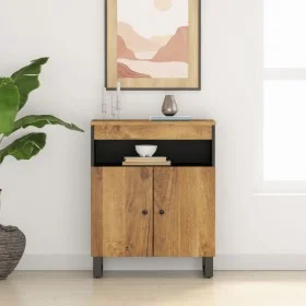 Sideboard with 2 doors solid mango wood 60x33x75 cm by vidaXL, Sideboards - Ref: Foro24-352916, Price: 142,91 €, Discount: %