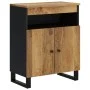 Sideboard with 2 doors solid mango wood 60x33x75 cm by vidaXL, Sideboards - Ref: Foro24-352916, Price: 142,91 €, Discount: %