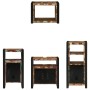 Juego de muebles de baño 4 pcs Madera reciclada maciza