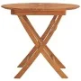 Folding garden table solid teak wood Ø 85x75 cm by vidaXL, Garden tables - Ref: Foro24-362619, Price: 160,17 €, Discount: %