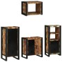 Juego de muebles de baño 4 pcs Madera reciclada maciza