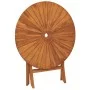 Folding garden table solid teak wood Ø 85x75 cm by vidaXL, Garden tables - Ref: Foro24-362619, Price: 160,17 €, Discount: %