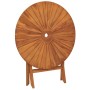 Folding garden table solid teak wood Ø 85x75 cm by vidaXL, Garden tables - Ref: Foro24-362619, Price: 214,32 €, Discount: %