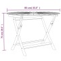 Folding garden table solid teak wood Ø 85x75 cm by vidaXL, Garden tables - Ref: Foro24-362619, Price: 214,32 €, Discount: %