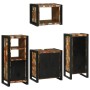 Juego de muebles de baño 4 pcs Madera reciclada maciza