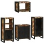 Juego de muebles de baño 4 pcs Madera reciclada maciza