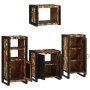 Juego de muebles de baño 4 pcs Madera reciclada maciza