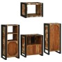 Juego de muebles de baño 4 pcs Madera reciclada maciza