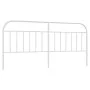 Cabecero de metal blanco 200 cm de vidaXL, Cabeceros y pies de cama - Ref: Foro24-353722, Precio: 34,84 €, Descuento: %
