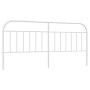 Kopfteil aus weißem Metall, 200 cm von vidaXL, Kopf- und Fußteile - Ref: Foro24-353722, Preis: 35,34 €, Rabatt: %