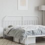 Kopfteil aus weißem Metall, 200 cm von vidaXL, Kopf- und Fußteile - Ref: Foro24-353722, Preis: 35,34 €, Rabatt: %