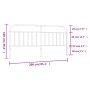 Kopfteil aus weißem Metall, 200 cm von vidaXL, Kopf- und Fußteile - Ref: Foro24-353722, Preis: 35,34 €, Rabatt: %