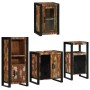 Juego de muebles de baño 4 pcs Madera reciclada maciza